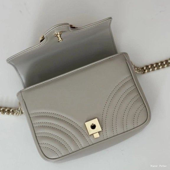 Hyperpeter handle GUCCI GG bag-17*13*6CM mini Marmont top 0815